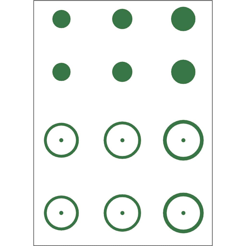 Gunstar Gunstar Mongo Target Reticle Set Green Sights