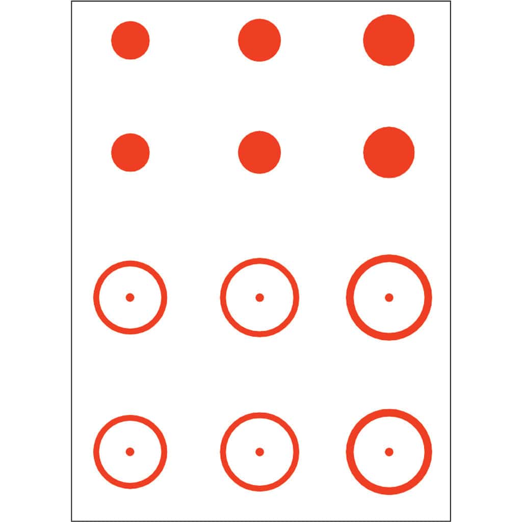 Gunstar Gunstar Mongo Target Reticle Set Orange Sights