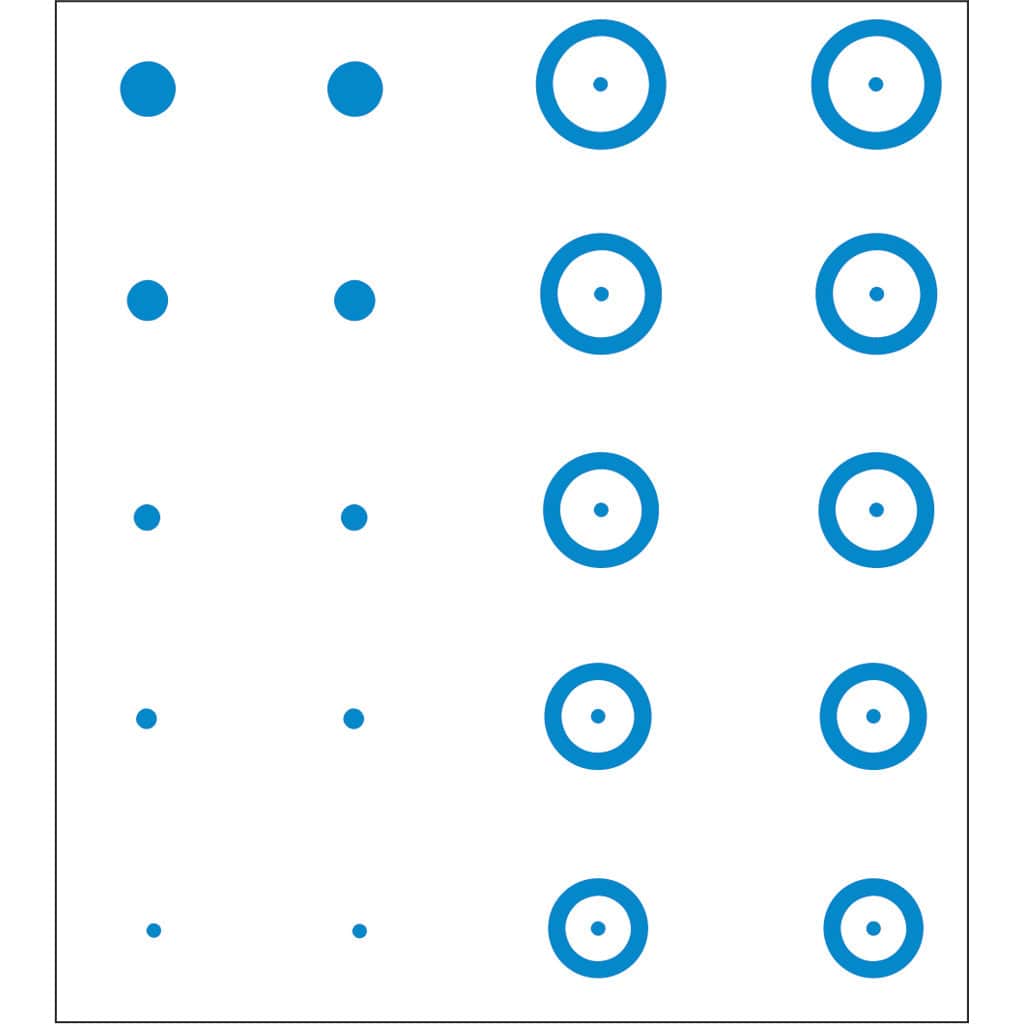 Gunstar Gunstar Pro Series Chubbie Reticle Set Blue Sights