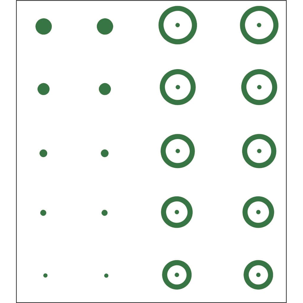 Gunstar Gunstar Pro Series Chubbie Reticle Set Green Sights