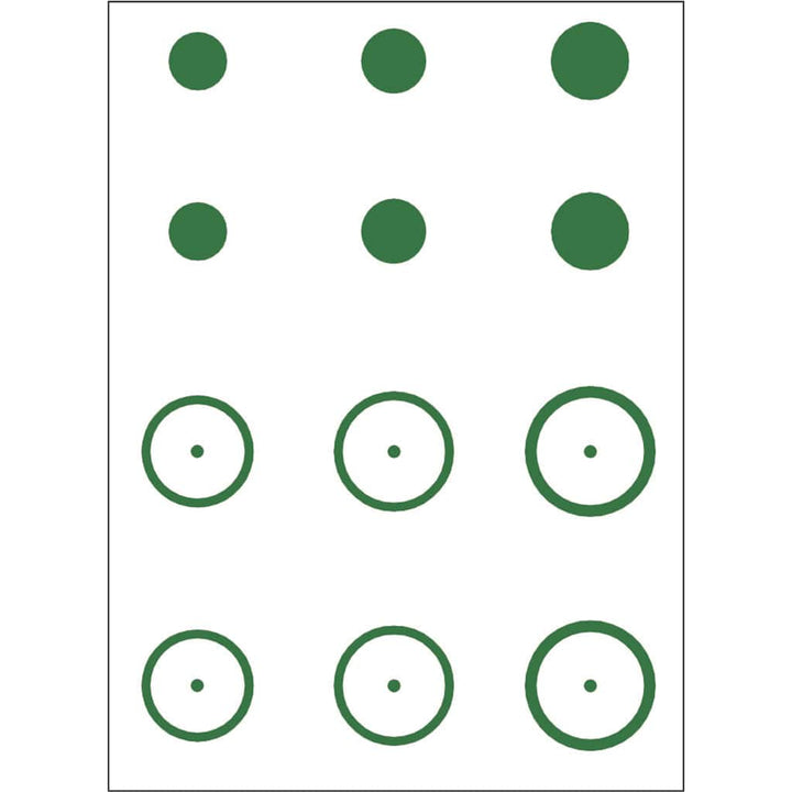 Gunstar Gunstar Pro Series Mongo Reticle Set Green Sights