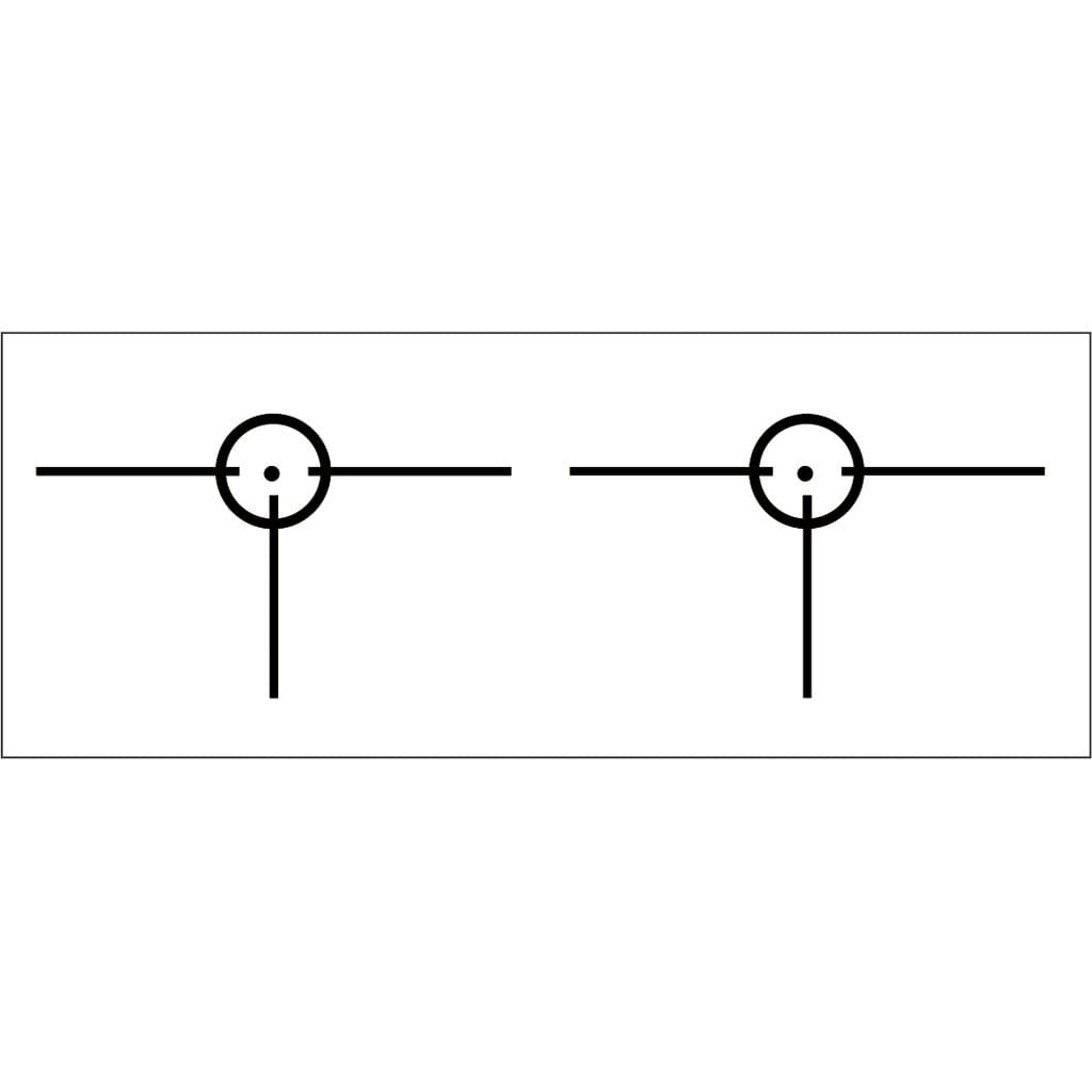Gunstar Gunstar Tactical 3d 1 Reticle Black Sights