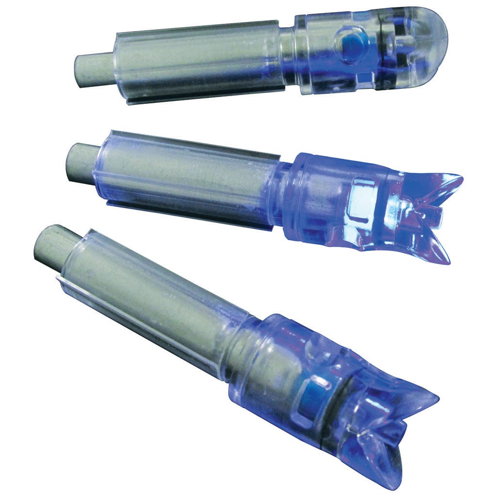 Gws Gws Lighted Crossbow Nocks Blue 3 Pk. Crossbow Bolts