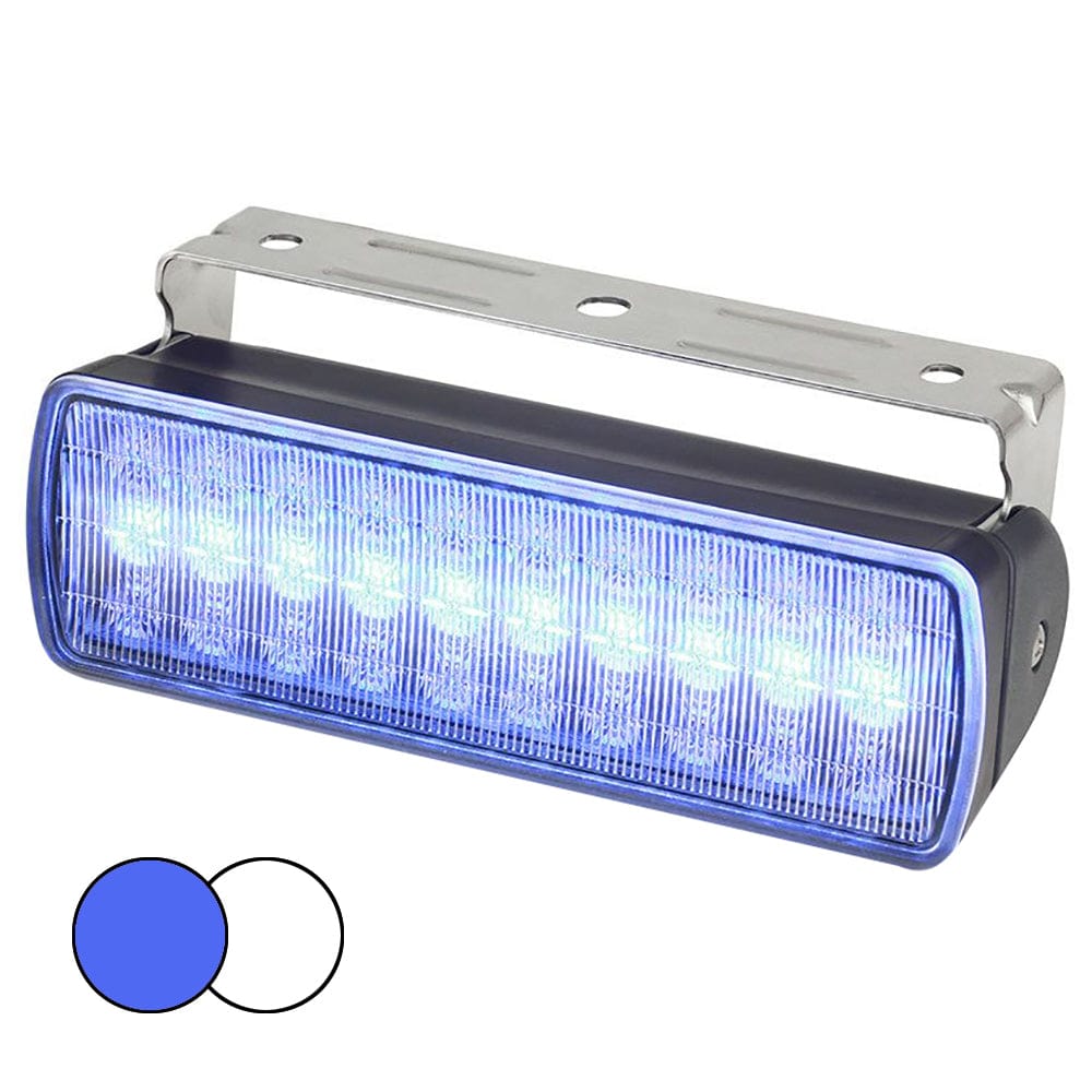 Hella Marine Hella Marine Sea Hawk XL Dual Color LED Floodlights - Blue/White LED - Black Housing Lighting