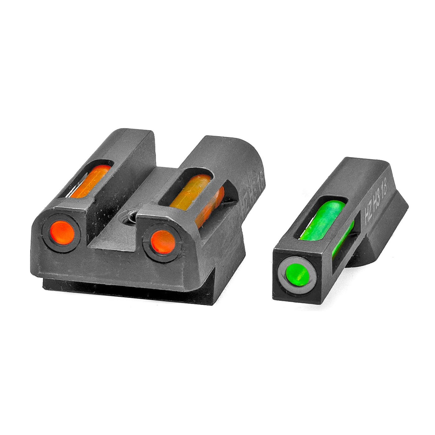 Hi-Viz Hiviz Litewave H3 Tritium Express Handgun Sight Green/orange Litepipes White Front Ring Cz 75,85 Sights/Lasers/Lights