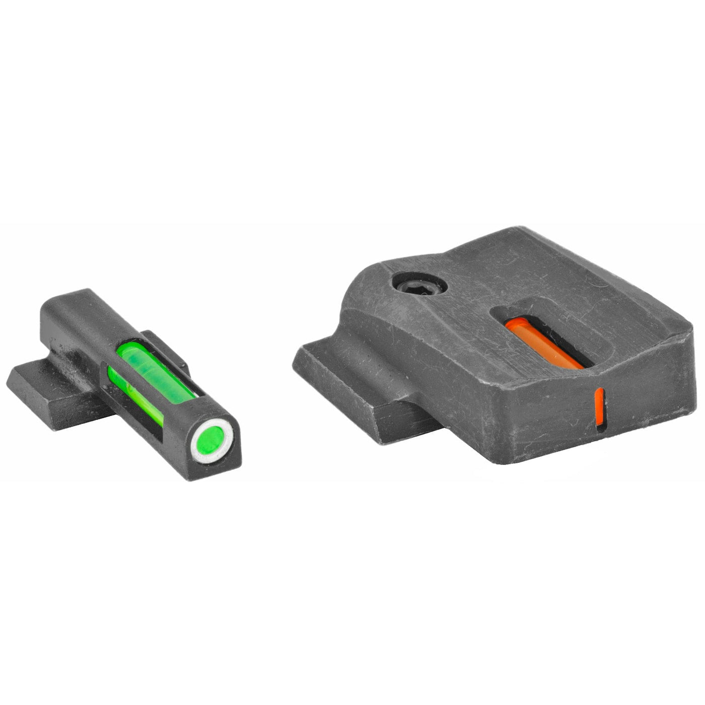 Hi-Viz Hiviz Litewave H3 Tritium Express Handgun Sight Green/orange Litepipes White Front Ring S&w Sheild Sights/Lasers/Lights
