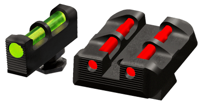 Hiviz Hiviz Interchangeable Frt&rear Handguntarget Sight Fits All Glock Models Green Red White Litepipes Firearm Accessories