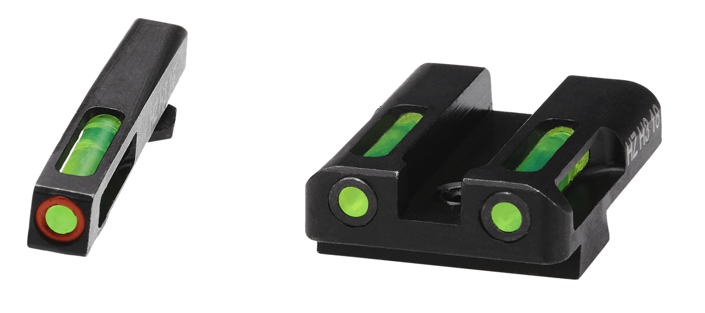 Hiviz Hiviz Litewave H3 Handgun Sight Glock 9mm/40s&w Green Litepipes Orange Front Ring Firearm Accessories