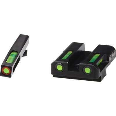 Hiviz Hiviz Litewave H3 Handgun Sight Glock 9mm/40s&w Green Litepipes Orange Front Ring Firearm Accessories