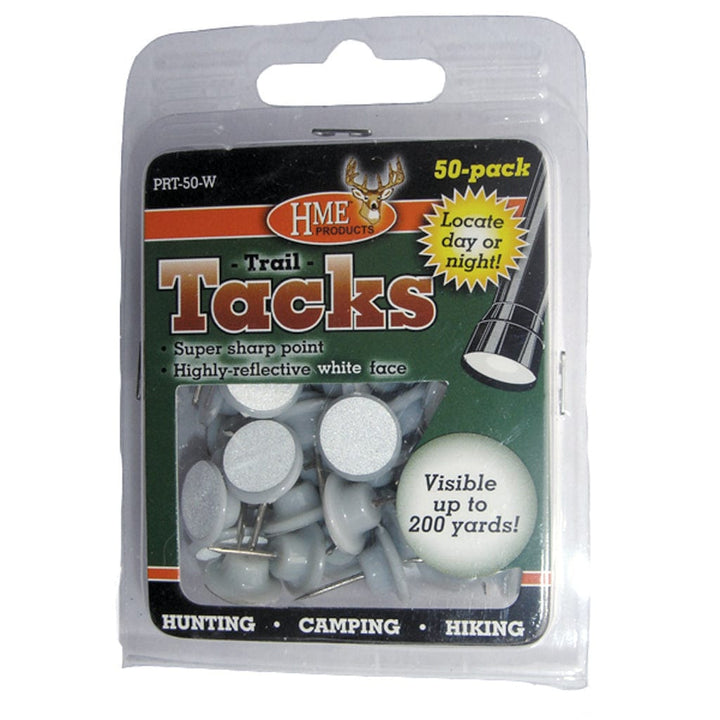 HME Products Hme Plastic Reflective Tacks White 50 Pk. Treestand Accessories