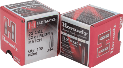 Hornady Hornady Bullets 22cal .224 - 52gr. Eld-m Match 100ct Reloading
