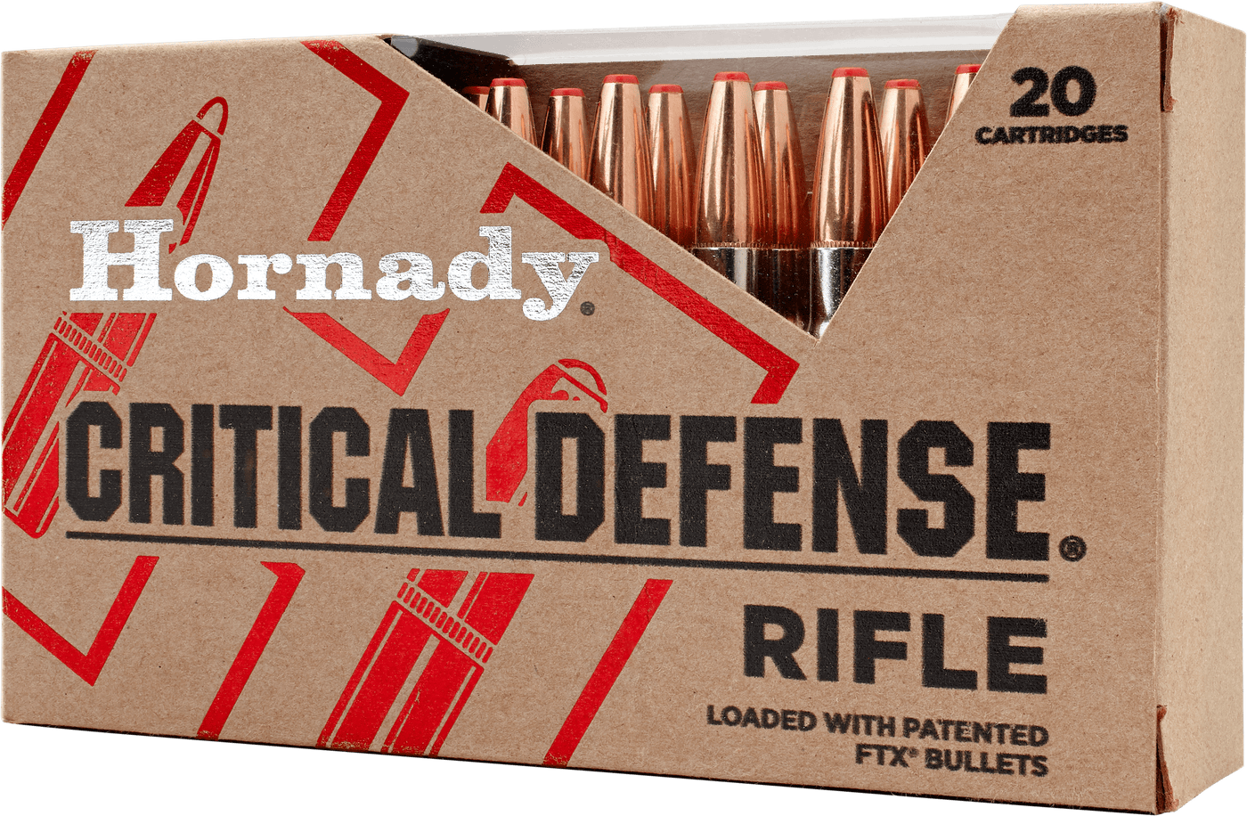 Hornady Hornady Critical Defense Rifle Ammo 223 Rem. 73 Gr. Ftx 20 Rd. Ammo