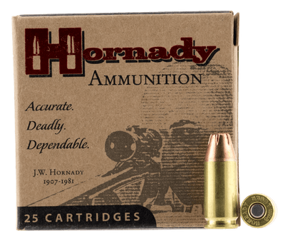 Hornady Hornady Custom Pistol Ammo 9mm Luger 124 Gr. Xtp Jacket Hollow Point 25 Rd. Ammo