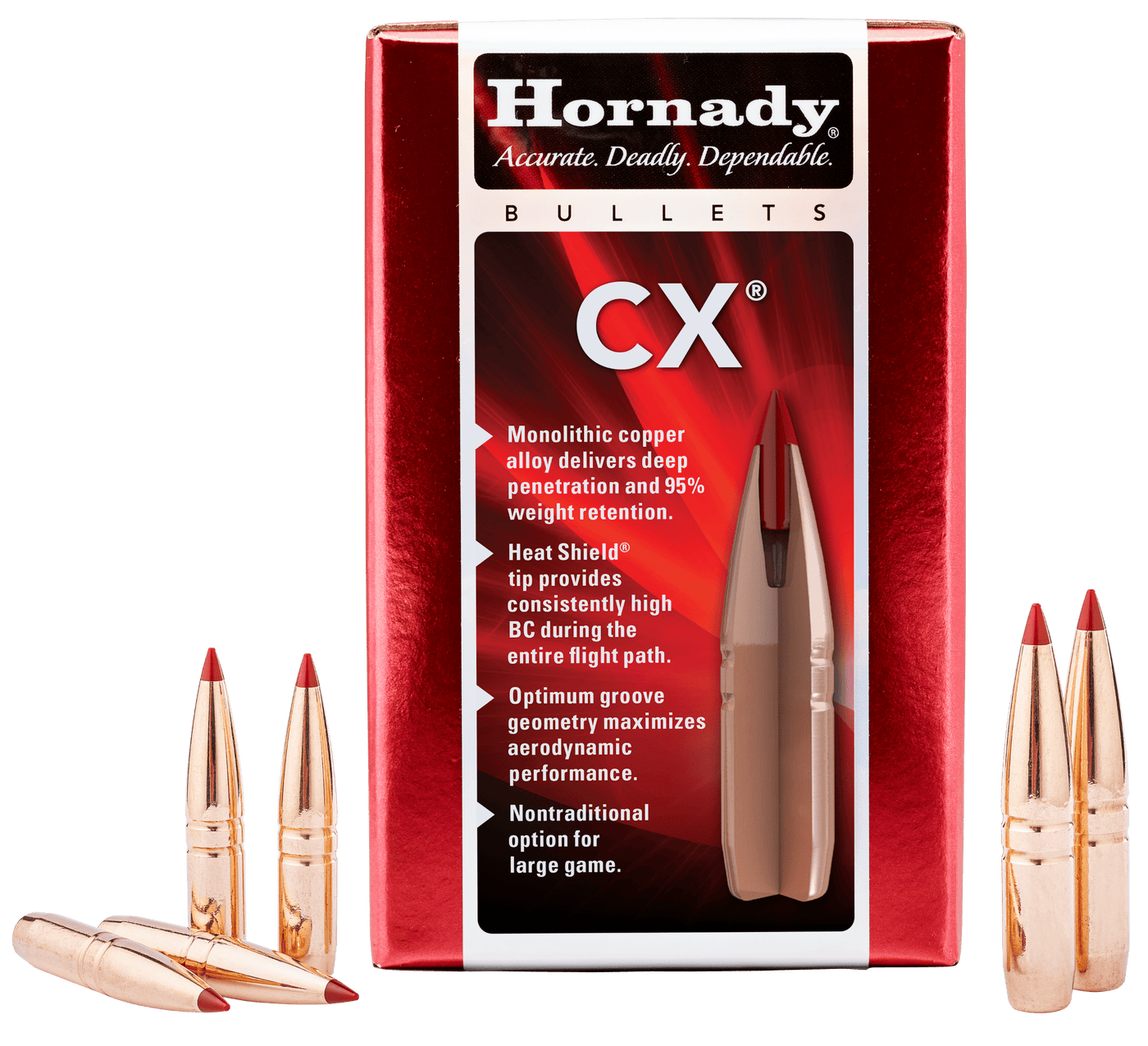 Hornady Hornady Cx Bullets 30 Cal. .308 165 Gr. Cx Reloading