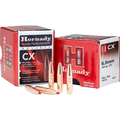 Hornady Hornady Cx Bullets 6.5mm .264 120 Gr. Cx Reloading