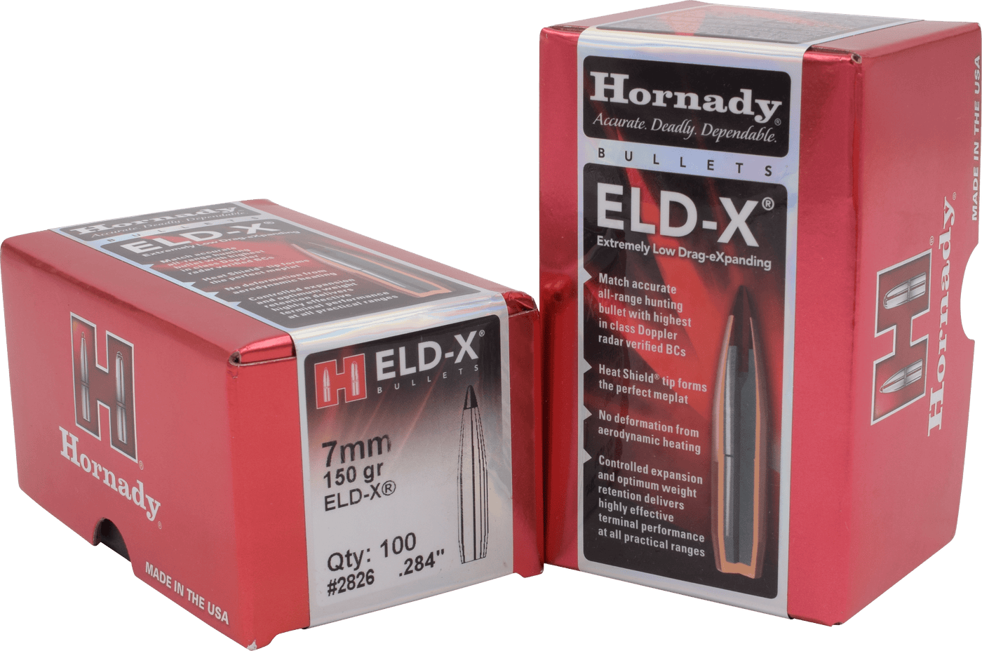 Hornady Hornady Eld-x Bullets 7mm .284 150 Gr. Eld-x 100 Box Reloading