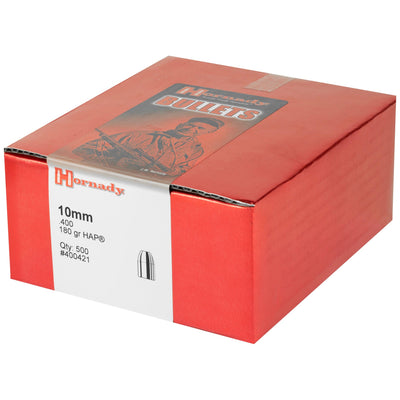 Hornady Hornady Hap Bullets 10mm .400 180 Gr. Hap 500 Box Reloading