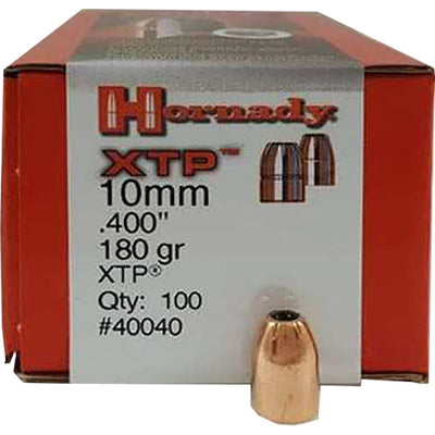 Hornady Hornady Hp/xtp Bullets 10 Mm. .40 Cal. 180 Gr. 100 Pk. Reloading