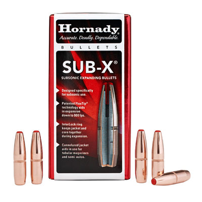 Hornady Hornady Sub-x Bullets 35 Cal. .357 250 Gr. Sub-x (350 Legend) Reloading