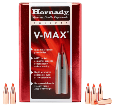Hornady Hornady V-max Bullets 6mm .243 65 Gr. V-max 100 Box Reloading