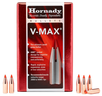 Hornady Hornady V-max Bullets 6mm .243 65 Gr. V-max 100 Box Reloading