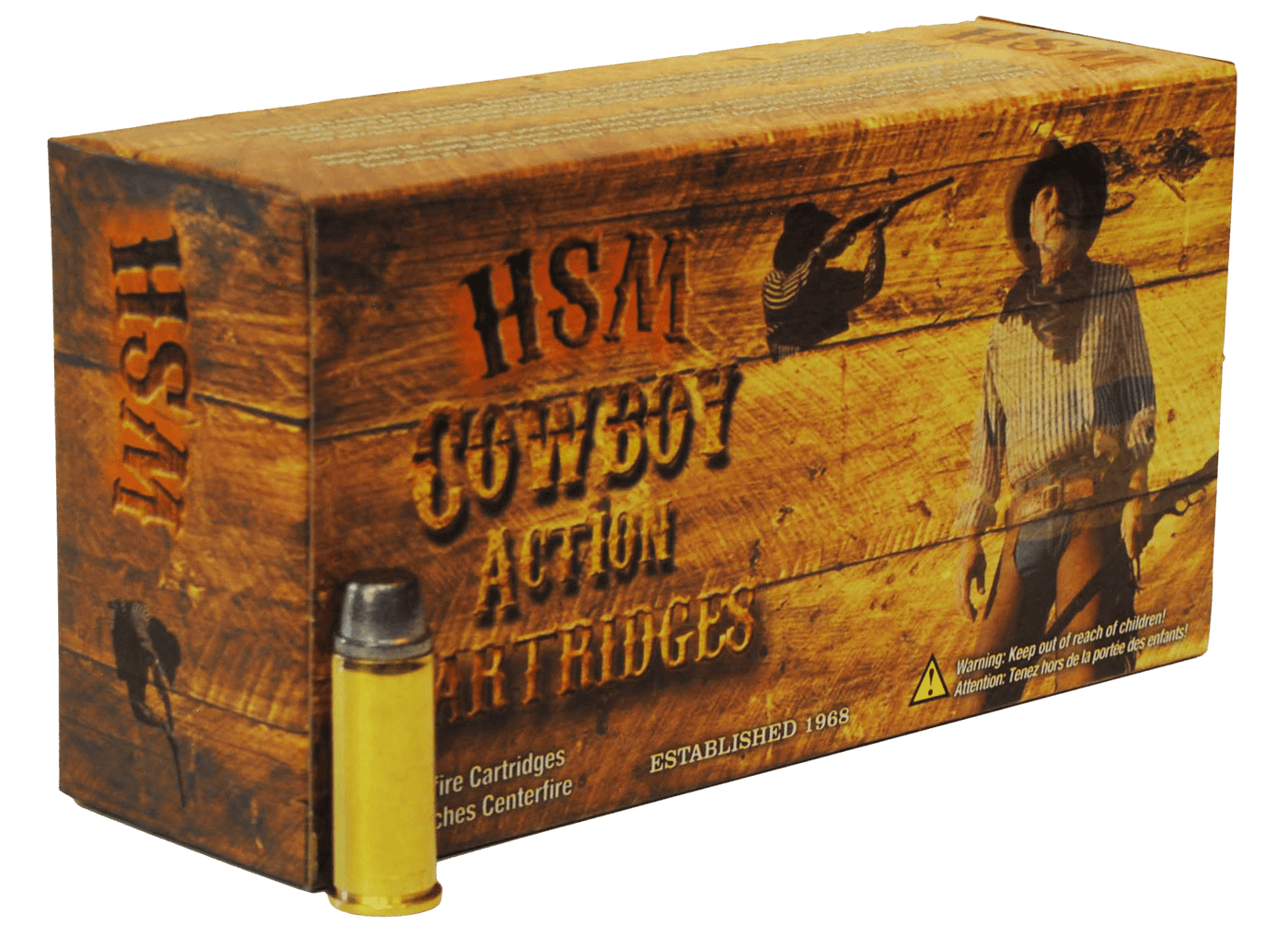 HSM Hsm Cowboy Action Handgun Ammunition 44 Mag. 240 Gr. 50 Rd. Ammo