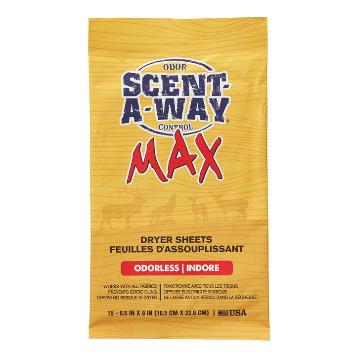 Hunters Specialties Scent-a-way Max Dryer Sheets 15 Pk. Scents/scent Elimination
