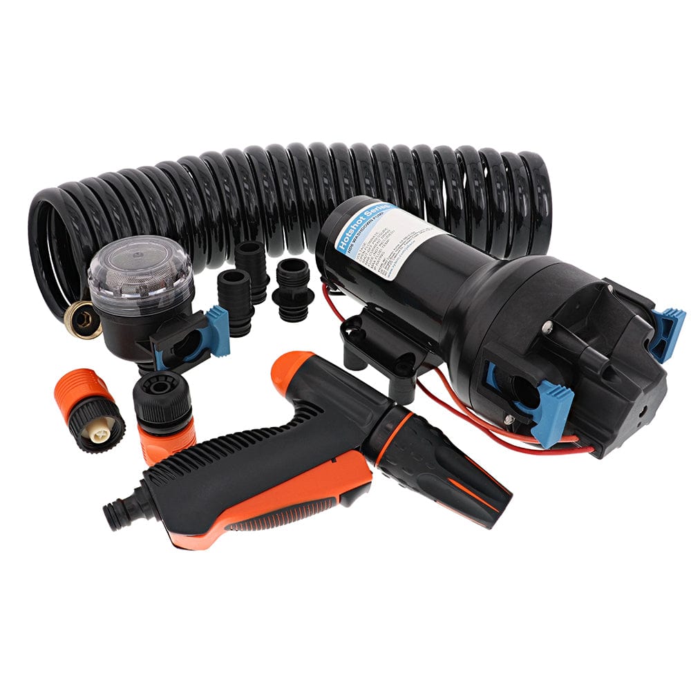 Jabsco Jabsco HotShot HD6 Heavy Duty Washdown Pump w/25' HoseCoil - 12V - 6 GPM - 70 PSI Marine Plumbing & Ventilation
