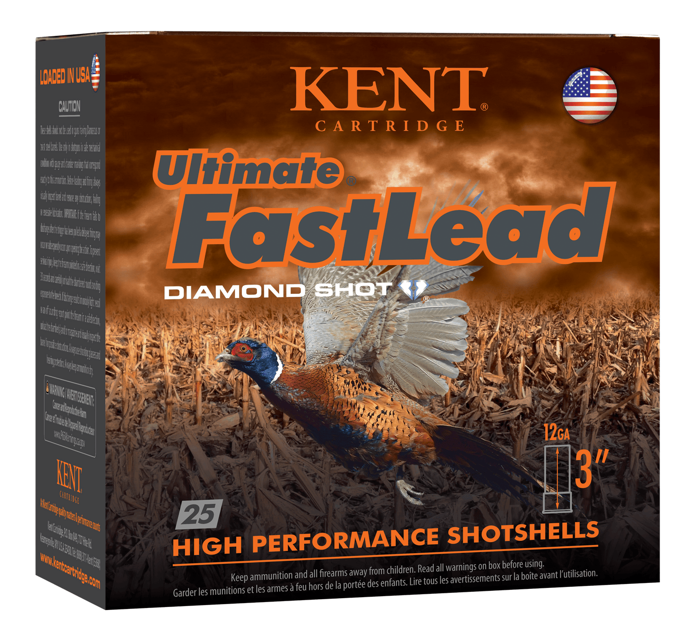 Kent Cartridge Kent Ultimate Fast Lead Upland Load 12 Ga. 3 In. 1 3/4 Oz. 4 Shot 25 Rd. Ammo