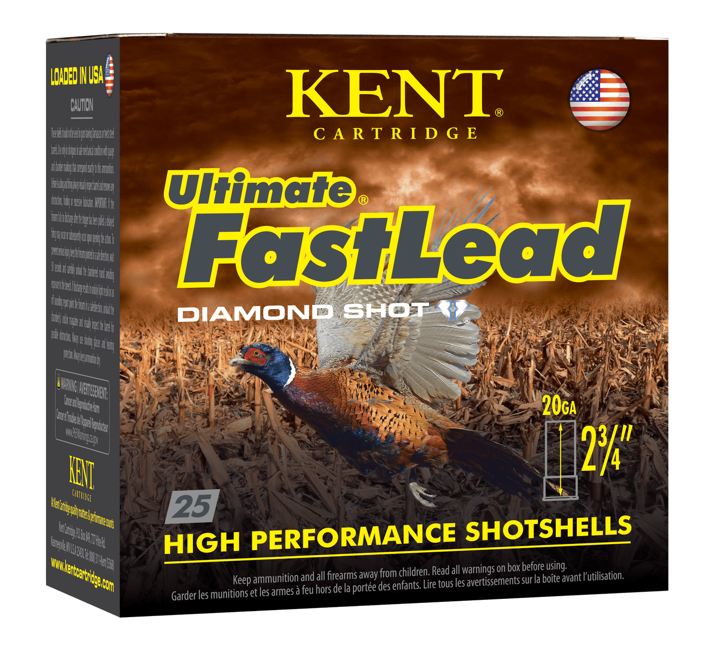 Kent Cartridge Kent Ultimate Fast Lead Upland Load 20 Ga. 2.75 In. 1 Oz. 7.5 Shot 25 Rd. Ammo