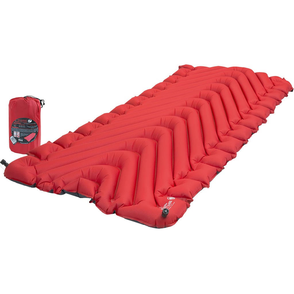 Klymit Klymit Insulated Static V Luxe Sleeping Pad Red Camping and Outdoor Rec