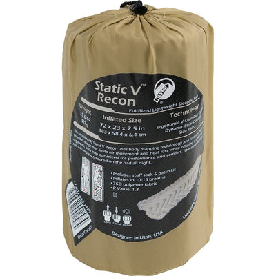 Klymit Klymit Static V Recon Sleeping Pad Coyote-sand Camping and Outdoor Rec