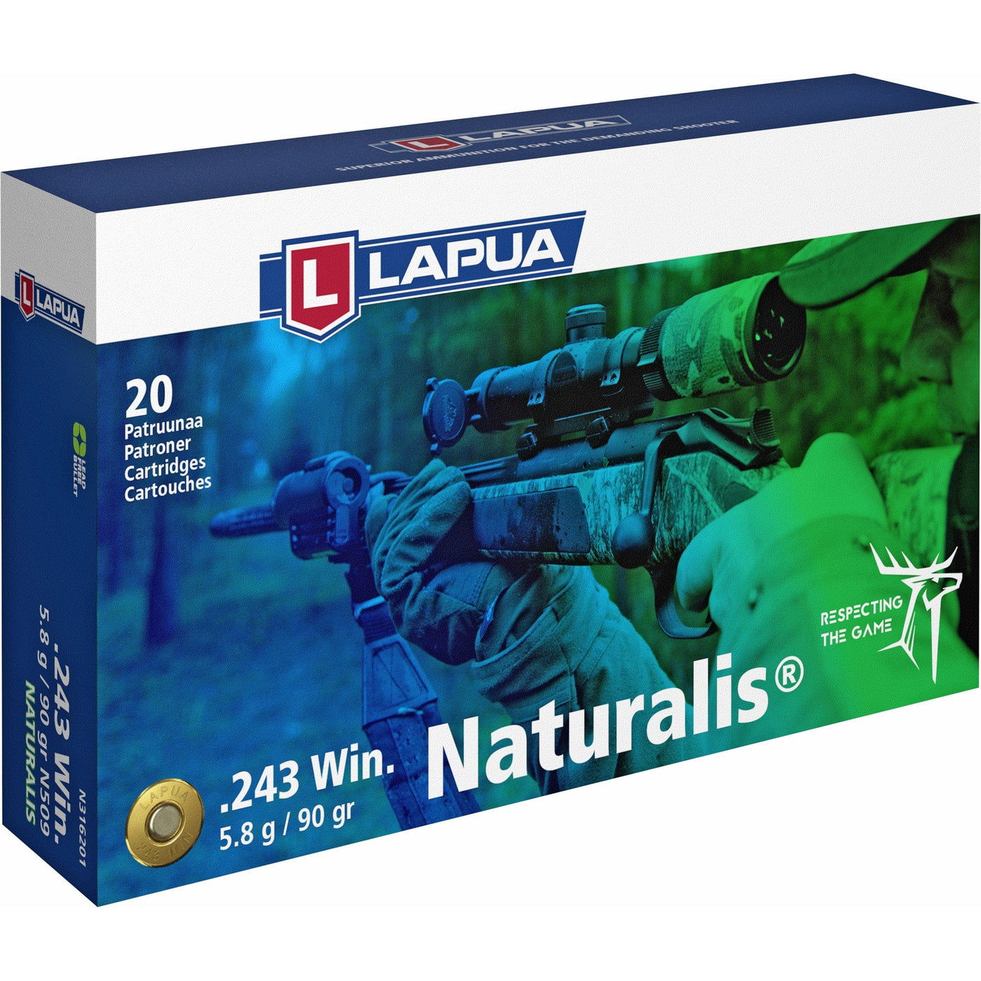 Lapua Lapua 243 Win 90gr Fmj 20/600 Ammunition