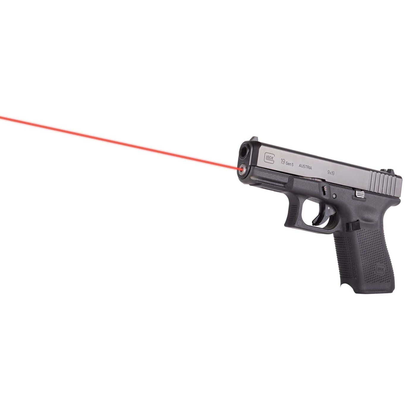 LaserMax LaserMax Guide Rod Laser Red Glock 19 19 MOS Gen 5 19X 3.5 Optics And Sights