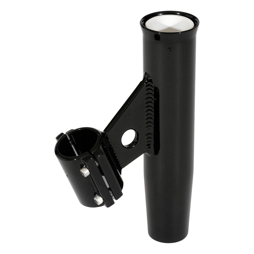 Lee's Tackle Lee's Clamp-On Rod Holder - Black Aluminum - Vertical Mount - Fits 1.660 O.D. Pipe Hunting & Fishing