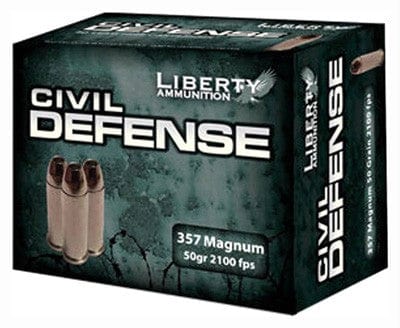 Liberty Ammunition Liberty Civil Defense 357mag - 20rd 50bx/cs 50gr Hp Ammo