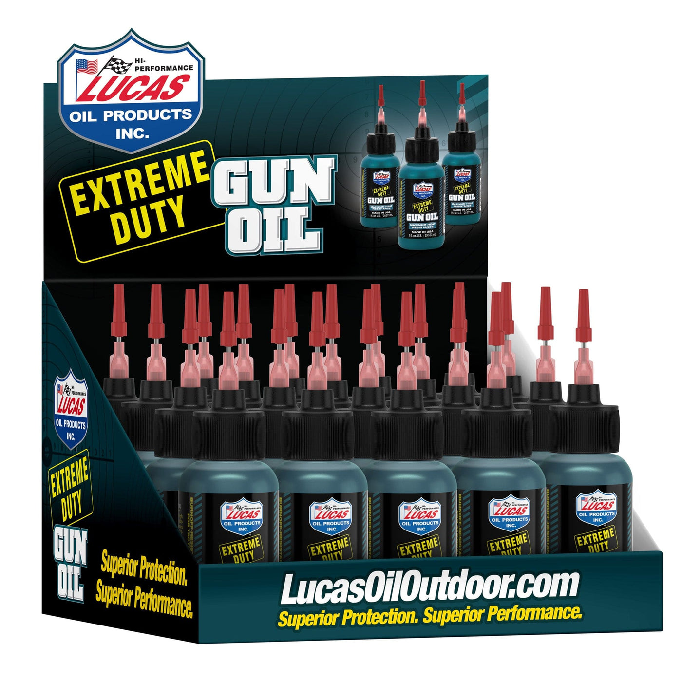 Lucas Oil Lucas Ext Duty Gun Oil 1oz 20pk Cleaning Equipment