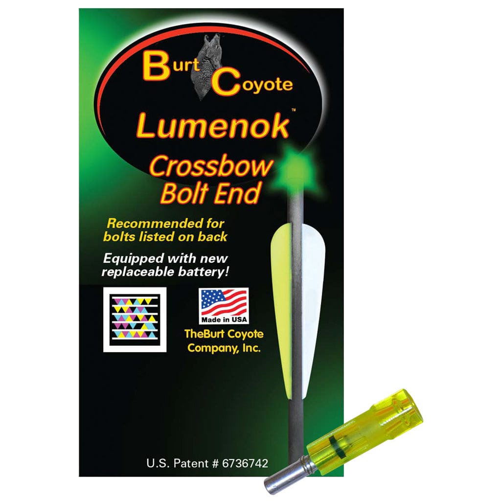 Lumenok Lumenok Crossbow Nocks Green Flat Gold Tip 3 Pk. Crossbow Bolts