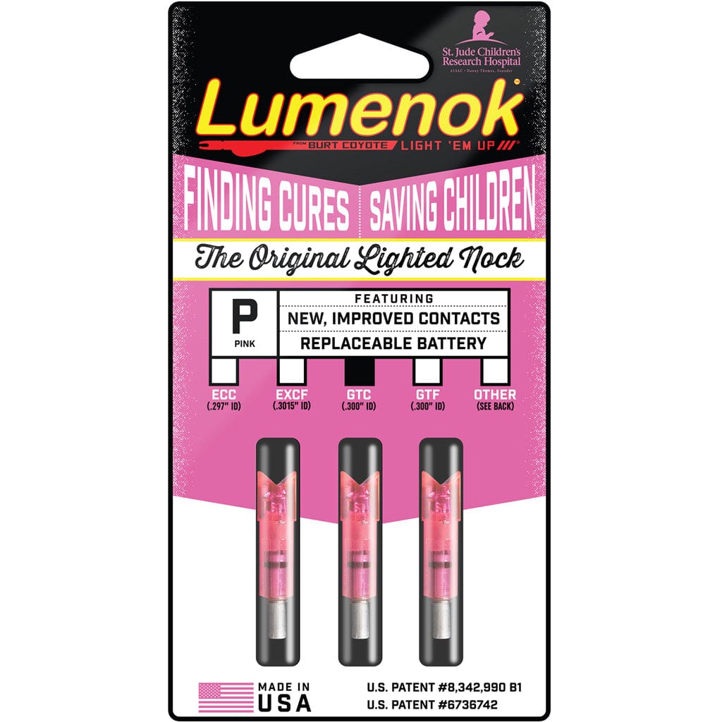 Lumenok Lumenok Crossbow Nocks Pink Moon Gold Tip 3 Pk. Crossbow Bolts