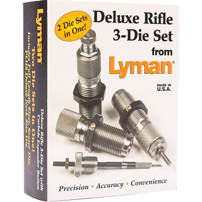 Lyman Lyman Carbide Deluxe Rifle 3 Piece Die Set 6.5 Creedmoor Reloading