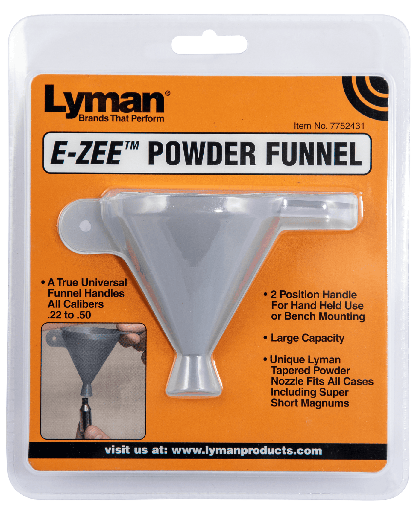 Lyman Lyman E-zee Powder Funnel - Reloading