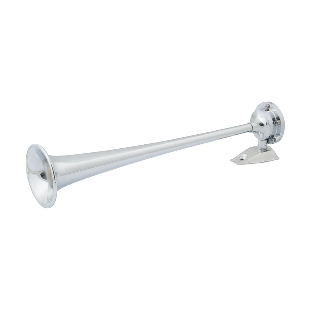 Marinco Marinco 12V Chrome Plated Single Trumpet Air Horn Boat Outfitting