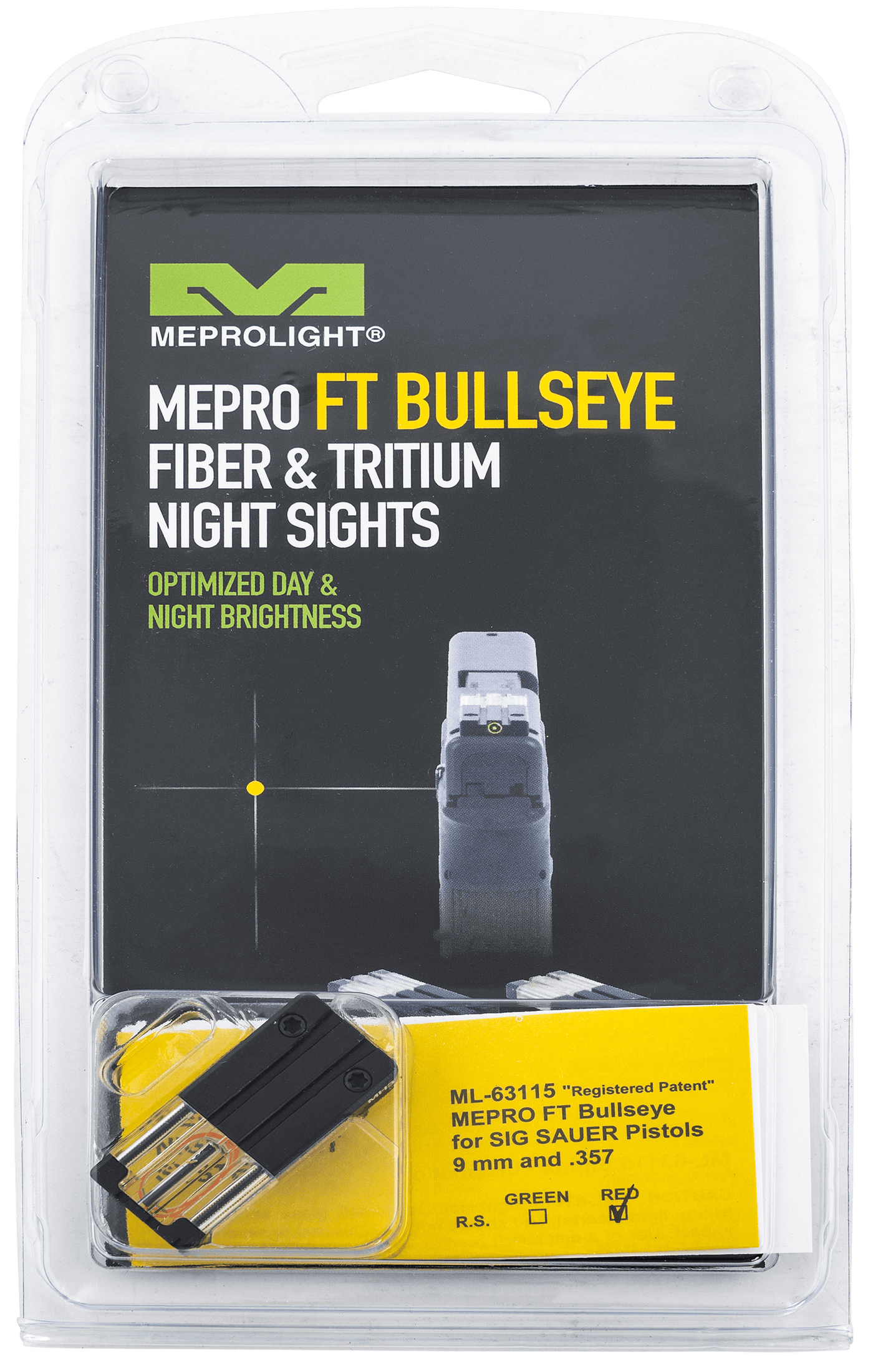 MEPRO USA LLC Mepro Usa Llc Mepro Ft Bullseye, Mepro 631153408  Ft Bullseye sig P226/320 Red Firearm Accessories