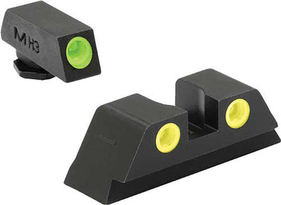 MEPRO USA LLC Meprolight Night Sight Set - Green/yellow  For Glock 42/43 Firearm Accessories
