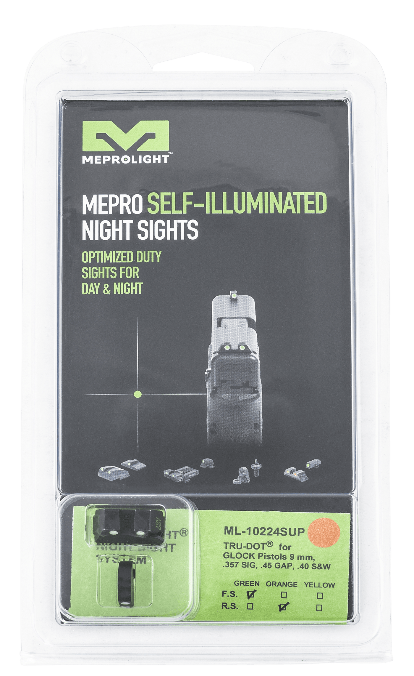 MEPRO USA LLC Meprolt Td Sup Sght For Glk Green/yellow Firearm Accessories