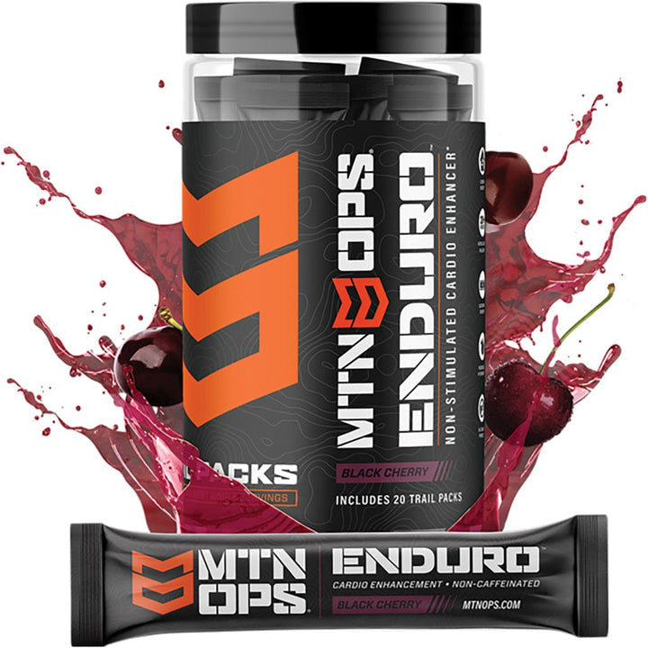 Mtn Ops Mtn Ops Enduro Cardio Enhancement Black Cherry Trail Packs 20 Ct. Food and Front End Sales