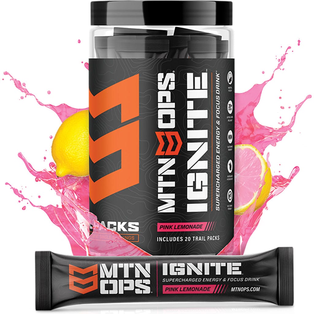 Mtn Ops Mtn Ops Ignite Pink Lemonade Trail Packs 20 Ct. Food and Front End Sales