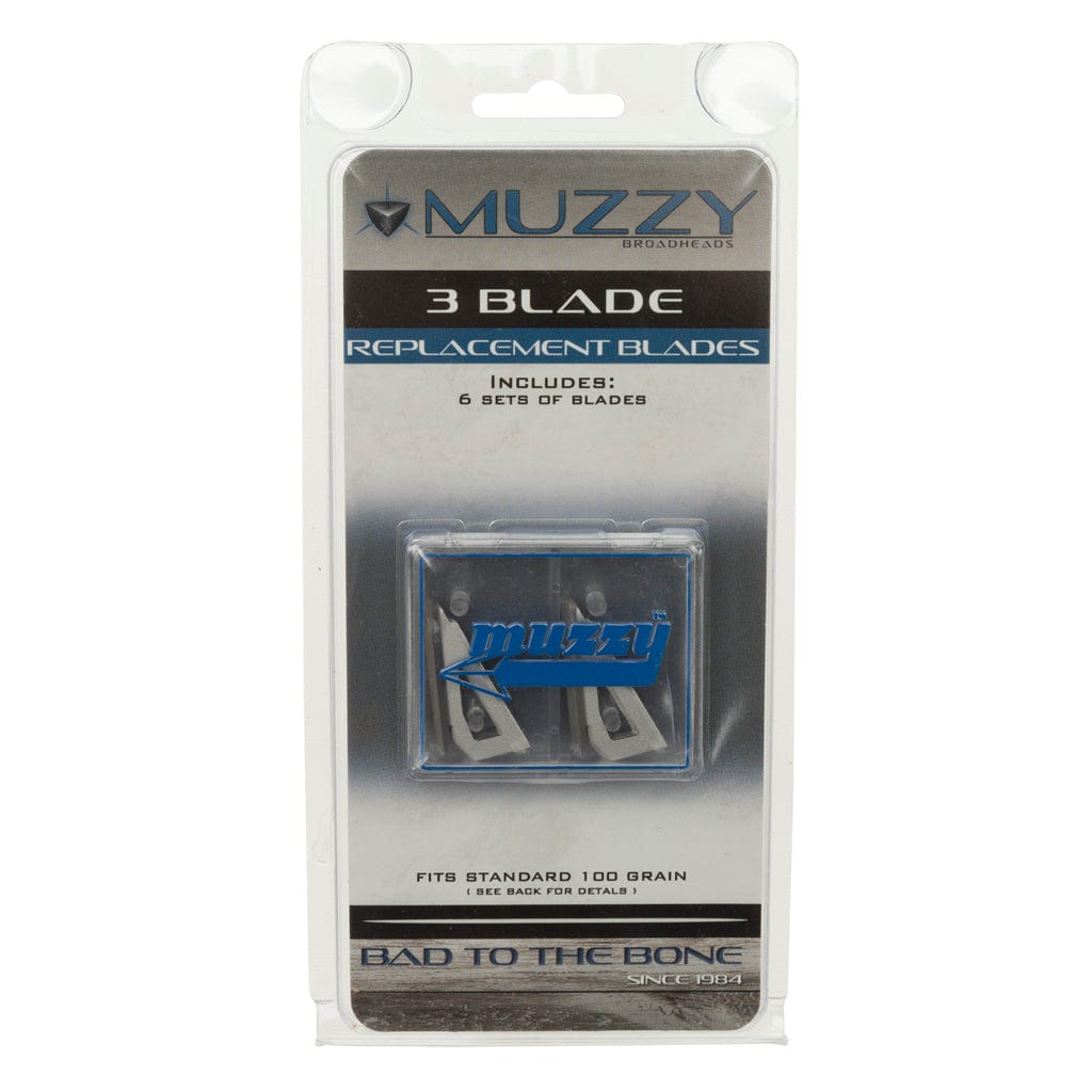 Muzzy Muzzy Replacement Blades 3 Blade 100 Gr. 18 Pk. Archery Accessories