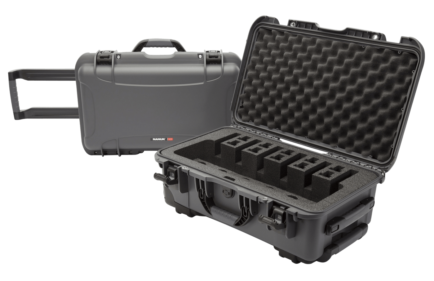 NANUK (PLASTICASE INC) Nanuk (plasticase Inc) 935, Nanuk 9356up7   Nanuk Case W/foam 6up Graphite Firearm Accessories