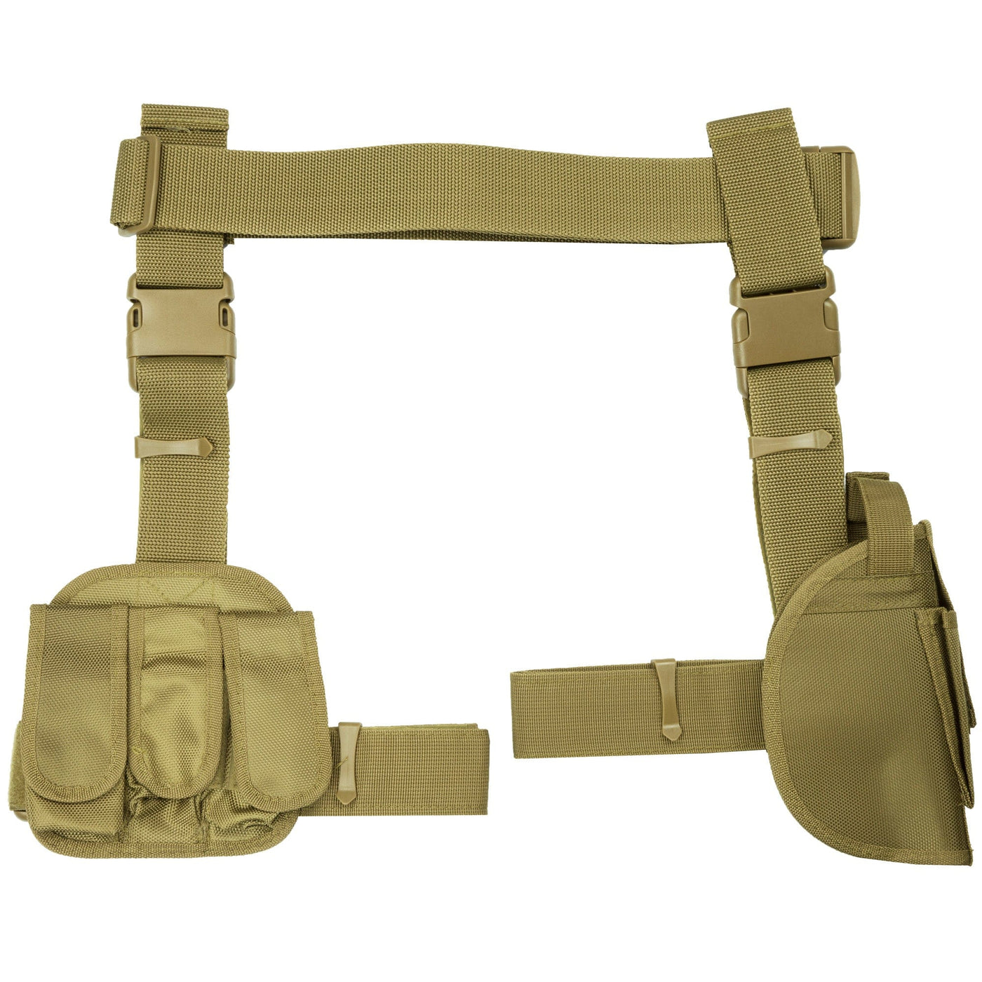 NCSTAR Ncstar Drop Leg Holster Mag Hldr Tan Holsters